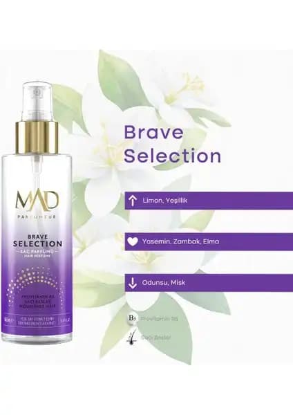 Mad Parfüm Mad Brave Selection Saç Parfümü 160 ml Ferah ve Kalıcı Koku