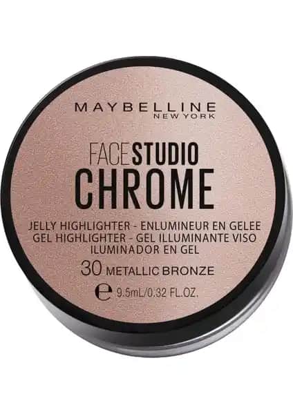 Maybelline Face Studio Chrome Jel 30 Metallic Bronze: Doğal ve Parlak Makyaj İçin Uygun