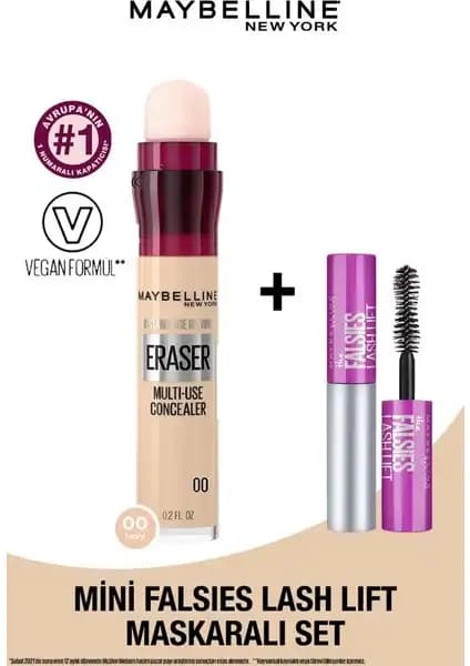 Maybelline New York Seti: Kapsamlı Anti-Aging Kapatıcı ve Maskara Paketi