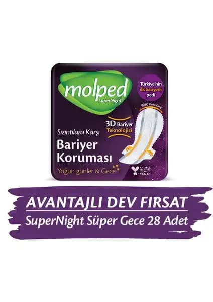 Molped Supernight Gece Avantaj Paketi: Yüksek Koruma ve Konfor Sunan Gece Pedi