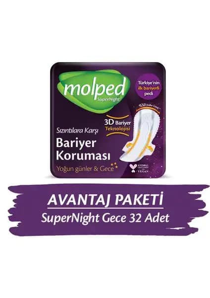 Molped Supernight Gece Avantaj Paketi: Yüksek Performans ve Güvenlik Sunan Gece Pedi