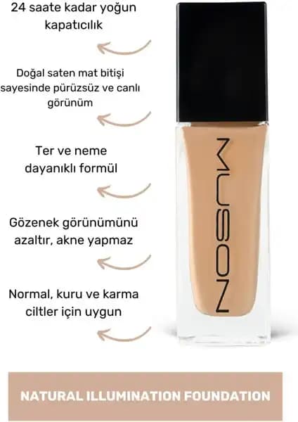 Muson Natural Illumination Foundation: Doğal ve Yüksek Kapatıcılık Sağlayan Makyaj Ürünü