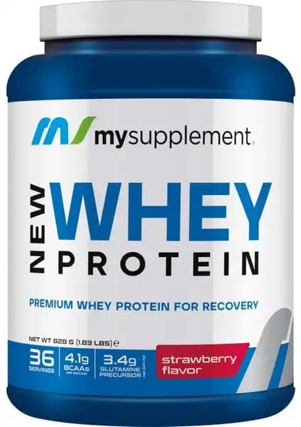 MySupplement Çilek Aromalı Whey Protein Tozu 828 Gr Sporcular ve Sağlıklı Yaşam Tutkunları İçin