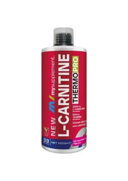MySupplement L-Karnitin Thermopro Çilek Aromalı Enerji ve Yağ Yakıcı Takviye Ürünü