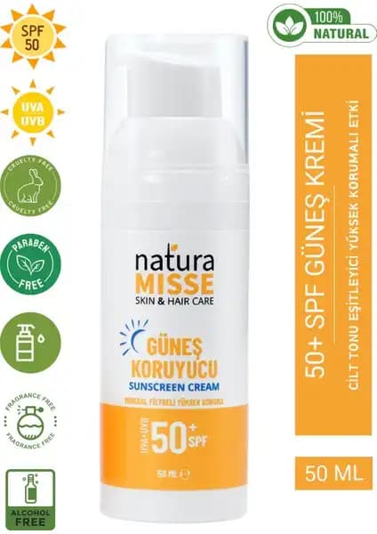 Naturamisse Doğal Güneş Kremi: Hassas Ciltler İçin Yüksek Koruma Sağlayan Doğa Dostu Ürün