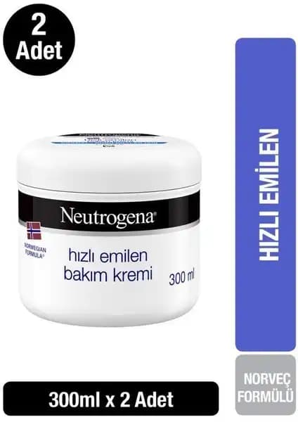 Neutrogena Norveç Formülü Hızlı Emilimli Bakım Kremi Cilt Sağlığı ve Nemlendirme Ürünü