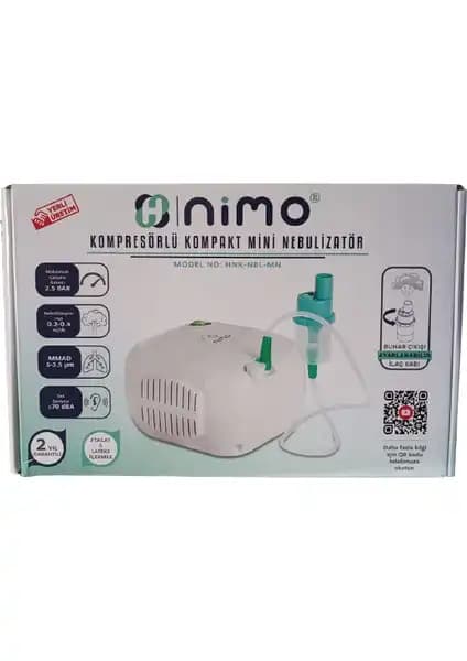 Nimo Kompresörlü Mini Nebülizatör: Taşınabilir ve Kullanımı Kolay Solunum Cihazı