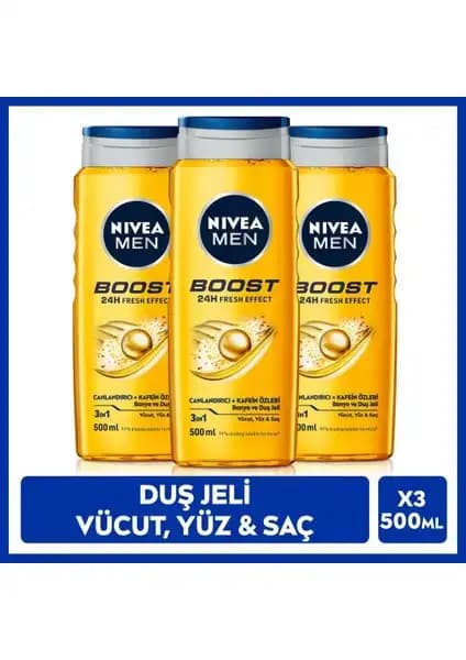 Nivea Men Boost Çoklu Temizlik ve Bakım Seti Erkekler İçin Günlük Bakım Çözümü