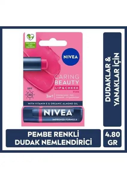 Nivea Renkli Dudak Bakım Kremi Güneş Koruma ve Nemlendirme Özellikleriyle