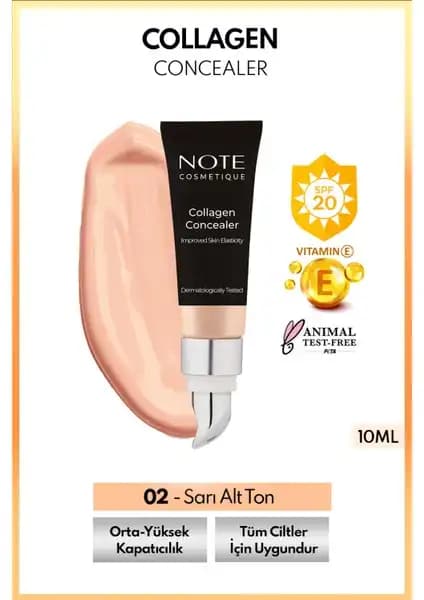 Note Cosmetics Collagen Concealer SPF 20 ile Doğal ve Etkili Makyaj Deneyimi