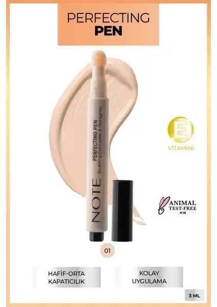 Note Cosmetics Perfecting Pen Aydınlatıcı ile Günlük Makyajda Doğal ve Parlak Görünüm Sağlayın