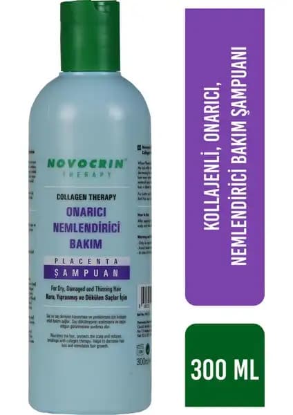 Novocrin Placenta Collagen Therapy Saç Şampuanı: Güçlendirici ve Nemlendirici Bakım Ürünü