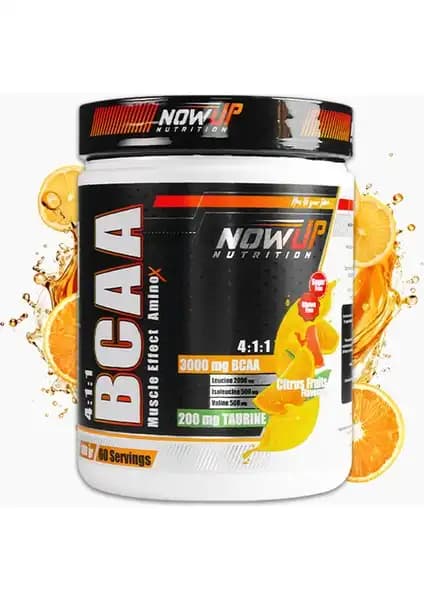 Nowup Nutrition BCAA 4:1:1 Muscle Effect Amino Asit Takviyesi Kas Gelişimini Destekler