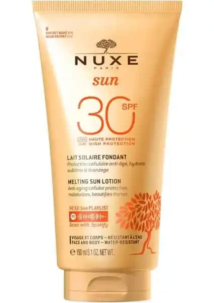 Nuxe Sun SPF 30 Güneş Koruyucu Yüz ve Vücut Kremi Türkiye Menşeli Ürün