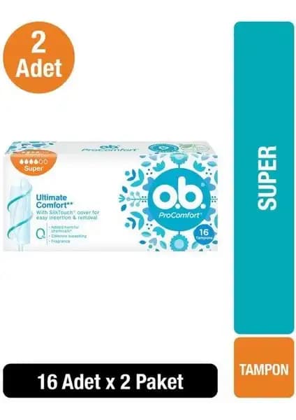 O.B. ProComfort Süper Koruma Ultra İnce Tampon: Kadınlar İçin Günlük Güven ve Konfor Çözümü