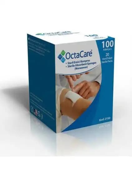 Octacare Gaz Kompres 7.5x7.5 - Steril, Hipoalerjenik ve Yüksek Emicilikli Medikal Malzeme