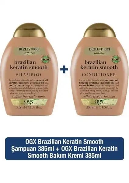 OGX Brazilian Keratin Düzleştirici Seti Saç Bakımında Doğal ve Etkili Çözümler