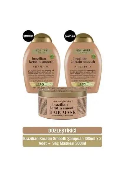 OGX Düzleştirici Brazilian Keratin Smooth Serisi Saç Bakım Ürünleri İncelemesi