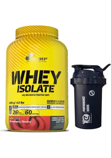 Olimp Whey Isolate Protein Tozu 1800 gr Çilek Aroması ve Performans Şakeri ile Sağlıklı Takviye