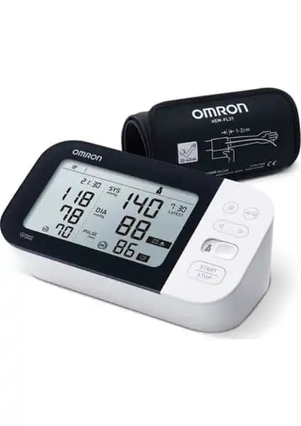 Omron M7 HEM-7361T-EBK Kan Basıncı Ölçüm Cihazı Güvenilir ve Kullanıcı Dostu