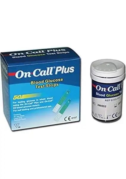 On Call Plus Ölçüm Çubuğu 50 Adet Güvenilir ve Kullanışlı Kan Şekeri Takip Aksesuarı