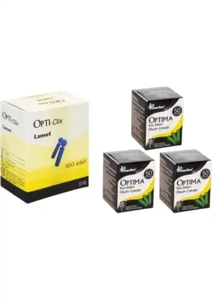 Optima Ölçüm Stribi ve İğne Seti: Güvenilir ve Hassas Kan Şekeri Ölçüm Çözümü