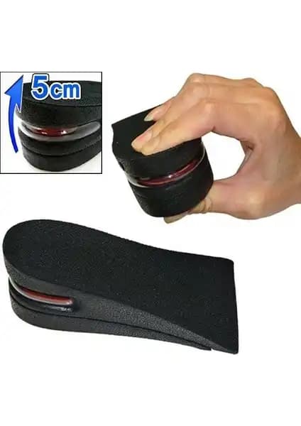 Original Boutique Hava Yastıklı Boy Uzatıcı Tabanlık Siyah 5 cm Uzatma ve Konfor Sağlar