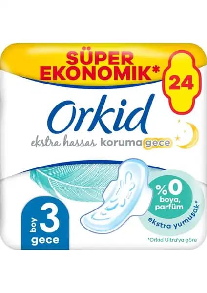 Orkid Extra Hassas Koruma Gece Pedleri: Konfor ve Güvenlik İçin Uygun Seçenek