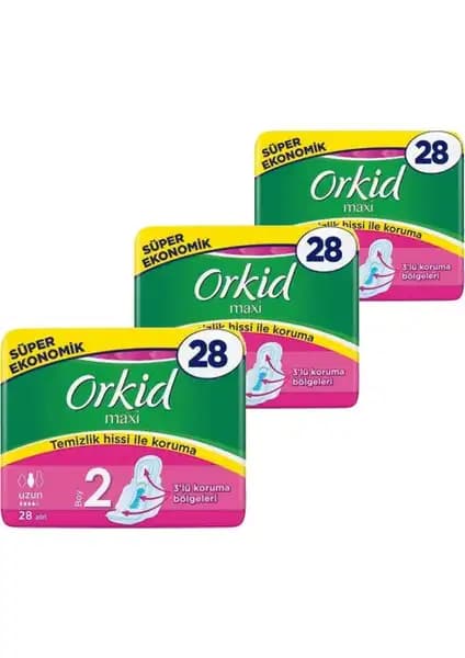 Orkid Maxi 2 Uzun Hijyenik Ped Günlük Kullanım ve Yüksek Performans Özellikleri