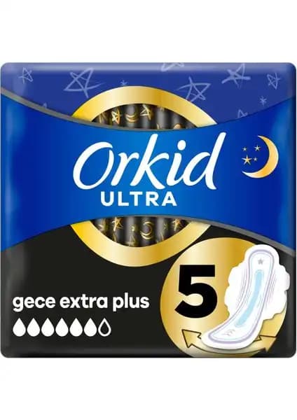 Orkid Ultra Extra Tekli Gece Pedleri - Yüksek Emicilik ve Konfor Sağlayan Hijyen Ürünü