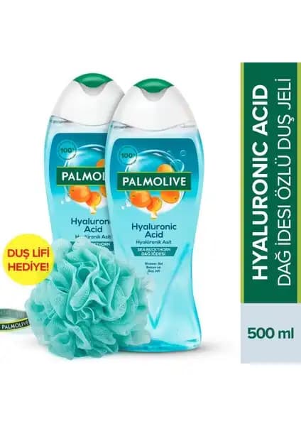 Palmolive Hyalüronik Asit Doğal Dağ Idesi Özlü Banyo ve Duş Jeli - Nemlendirici ve Doğal Formül