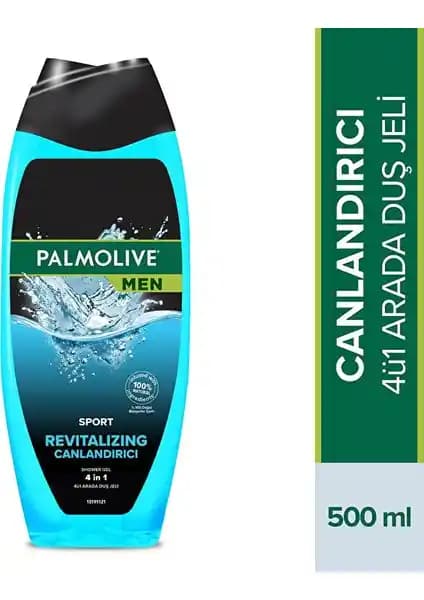 Palmolive Men Sport 2si 1 Arada Canlandırıcı Erkek Duş Jeli Geniş Kullanım ve Ferahlatıcı Özelliklerle