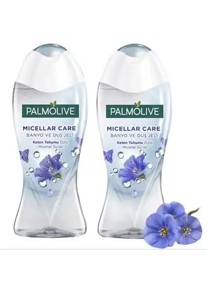 Palmolive Micellar Care Banyo ve Duş Jeli Keten Tohumu Özlü 500 ml Sağlıklı ve Parlak Cilt İçin