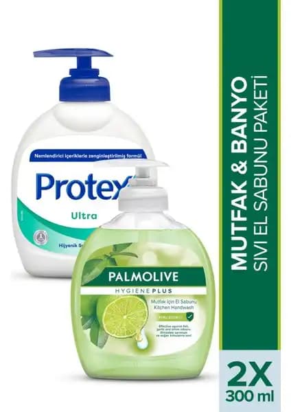 Palmolive Protex Mutfak ve Banyo Sıvı El Sabunu Temizlik ve Ferahlık Sağlar