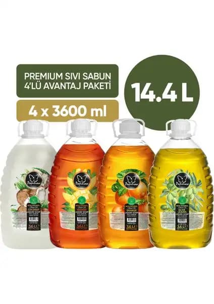 Papilion Premium Sıvı Sabun 4'lü Avantaj Paketi ile Temizlikte Doğallık ve Ekonomik Çözüm