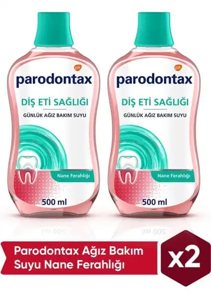 Parodontax Nane Ferahlığı Ağız Bakım Suyu: Diş ve Diş Eti Sağlığı İçin Güçlü Çözüm