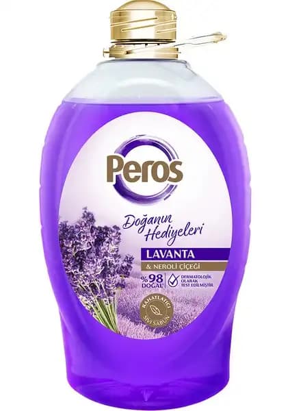 Peros Lavanta ve Neroli Çiçekli Sıvı Sabun 3 L - Doğal ve Etkili Temizlik için