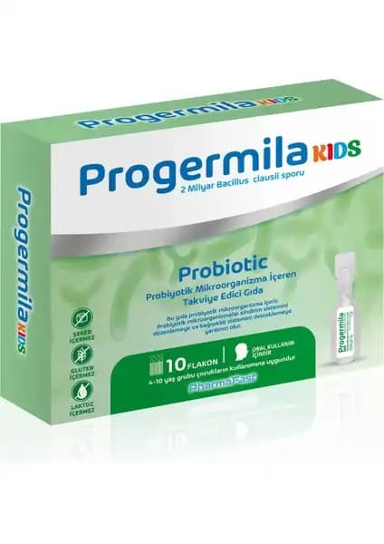 Progermila Kids 10 Flakon 5 ml çocuklar için bağışıklık güçlendirici takviye
