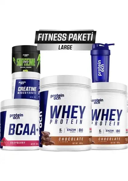 Proteinocean Fitness Paketi Large Çikolata Ahududu Sağlıklı Yaşam ve Spor İçin Komple Set