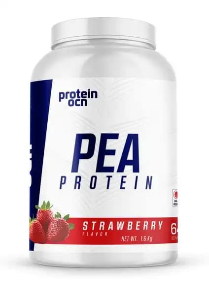 Proteinocean PEA PROTEİN Çilek: Vegan ve Sağlıklı Protein Kaynağı 85% Protein İçeriğiyle