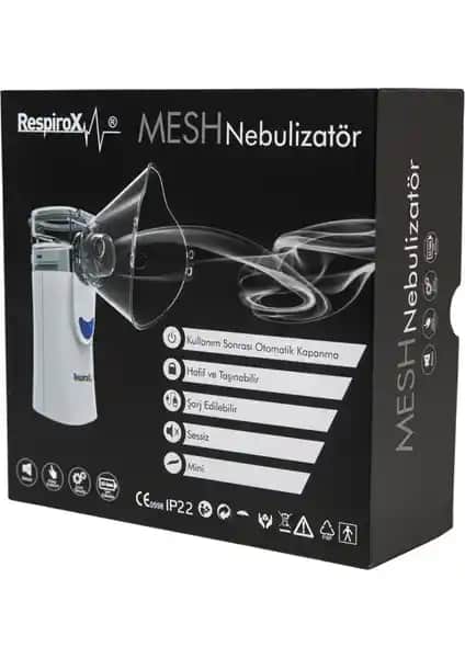 Respirox Şarjlı Mesh Nebülizatör: Hafif ve Sessiz Solunum Sağlığı Çözümü