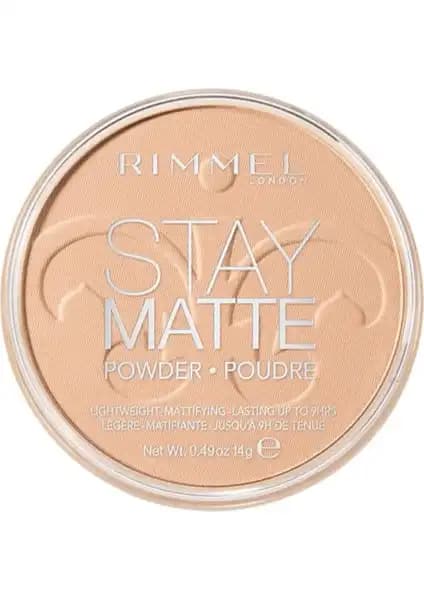 Rimmel London Stay Matte Pressed Pudra No: 004 ile doğal ve mat makyaj sağlar