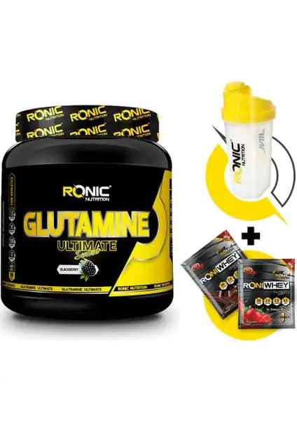 Ronic Nutrition Glutamine Ultimate 900g - Kas Gelişimi ve Sağlık İçin Yüksek Kaliteli Takviye