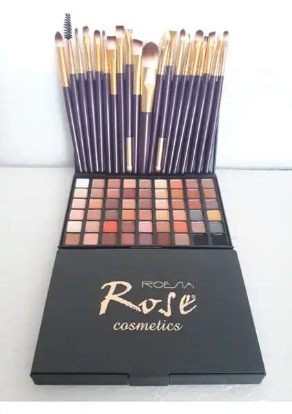 Rose Special 54 Lü Far ve 20 Li Fırça Seti ile Profesyonel ve Yaratıcı Makyaj Deneyimi
