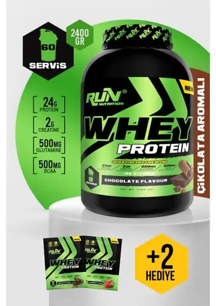 Run Nutrition Whey Protein ile Kas Gelişimini ve Performansı Destekleyen Yüksek Kaliteli Takviye