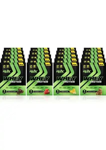 Run Nutrition Whey Protein Saşe 660g: Pratik ve Çeşitli Aromalarla Yüksek Kaliteli Protein Takviyesi