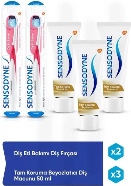 Sensodyne Diş Macunu ve Diş Eti Bakım Fırçası ile Günlük Ağız Bakımınızı Güçlendirin ve Sağlıklı Gülüşler Elde Edin