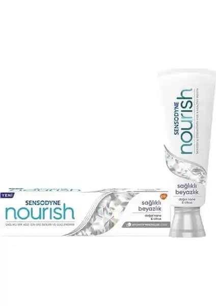 Sensodyne Nourish Beyazlatıcı Diş Macunu Hassas Dişlere Güçlü Koruma ve Estetik Sağlar