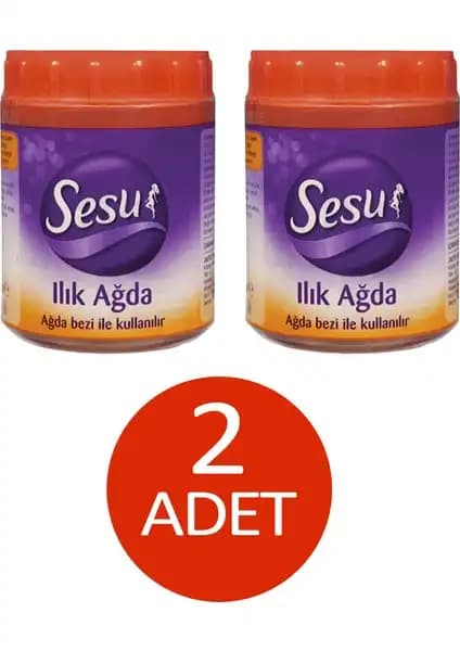 Sesu Turuncu Ilık Ağda 2'li Seti ile Evde Profesyonel Tüy Alma Deneyimi