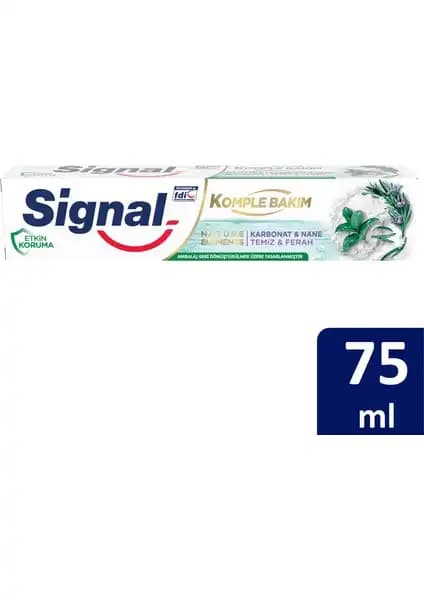 Signal Nature Elements Doğal İçerikli Karbonat ve Nane Diş Macunu Özellikleri ve Faydaları